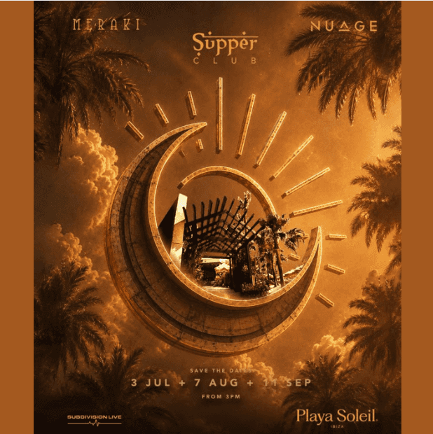 Cartel de MERAKI x NUAGE Supper Club