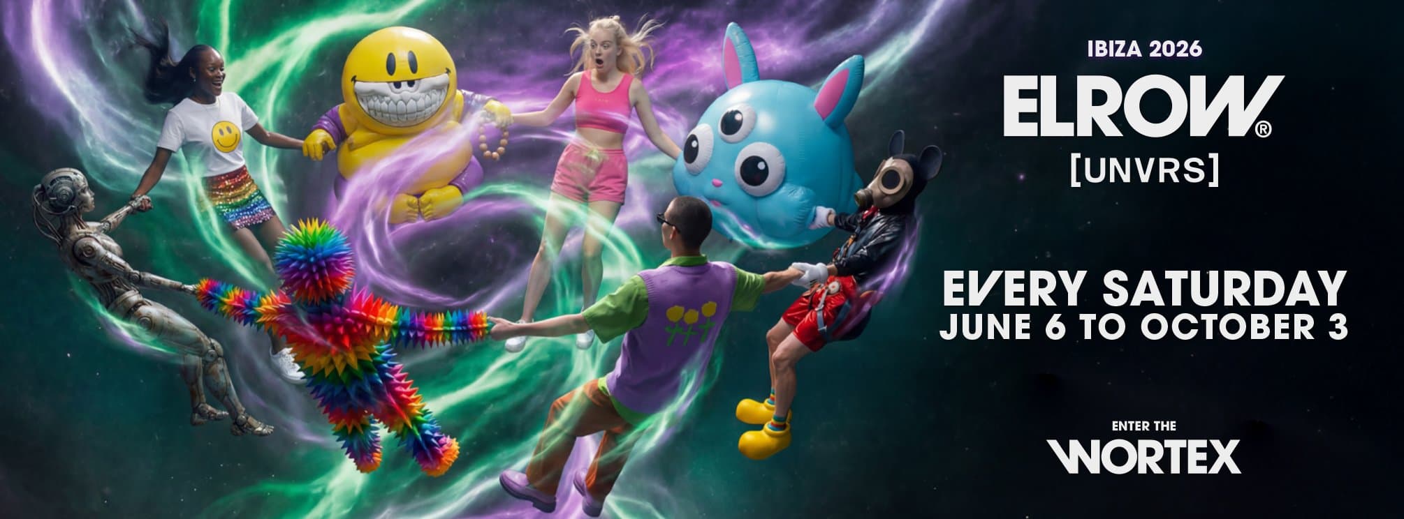 Cartel alternativo 3 del evento Closing Party elrow Ibiza at UNVRS