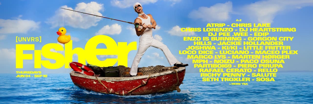 Cartel alternativo 2 del evento FISHER at UNVRS