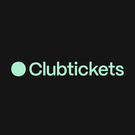 Logotipo corporativo de Clubtickets, plataforma líder y partner oficial de ticketing