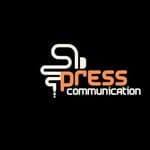 Logotipo corporativo de Press Communication, agencia especializada en periodismo musical