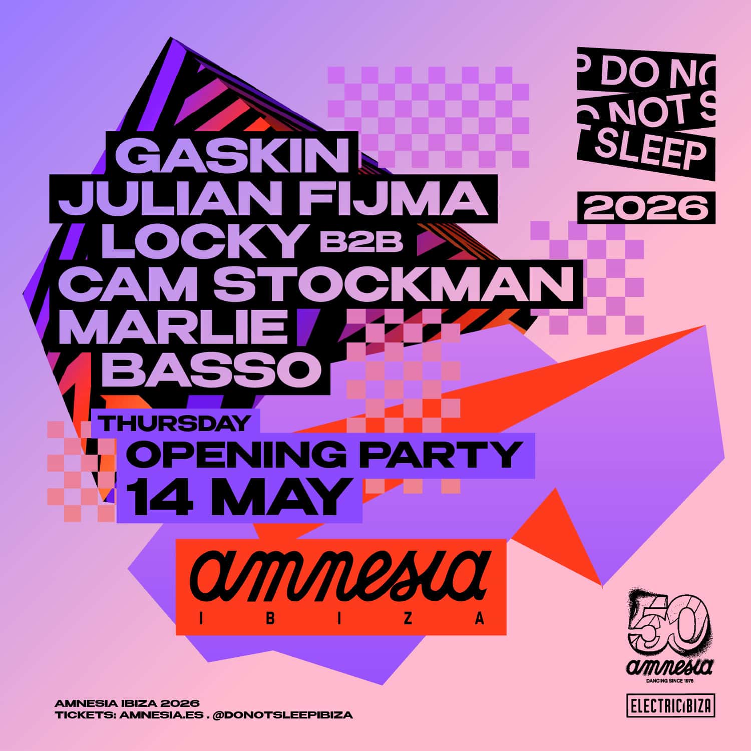 Cartel de Do Not Sleep Opening Party