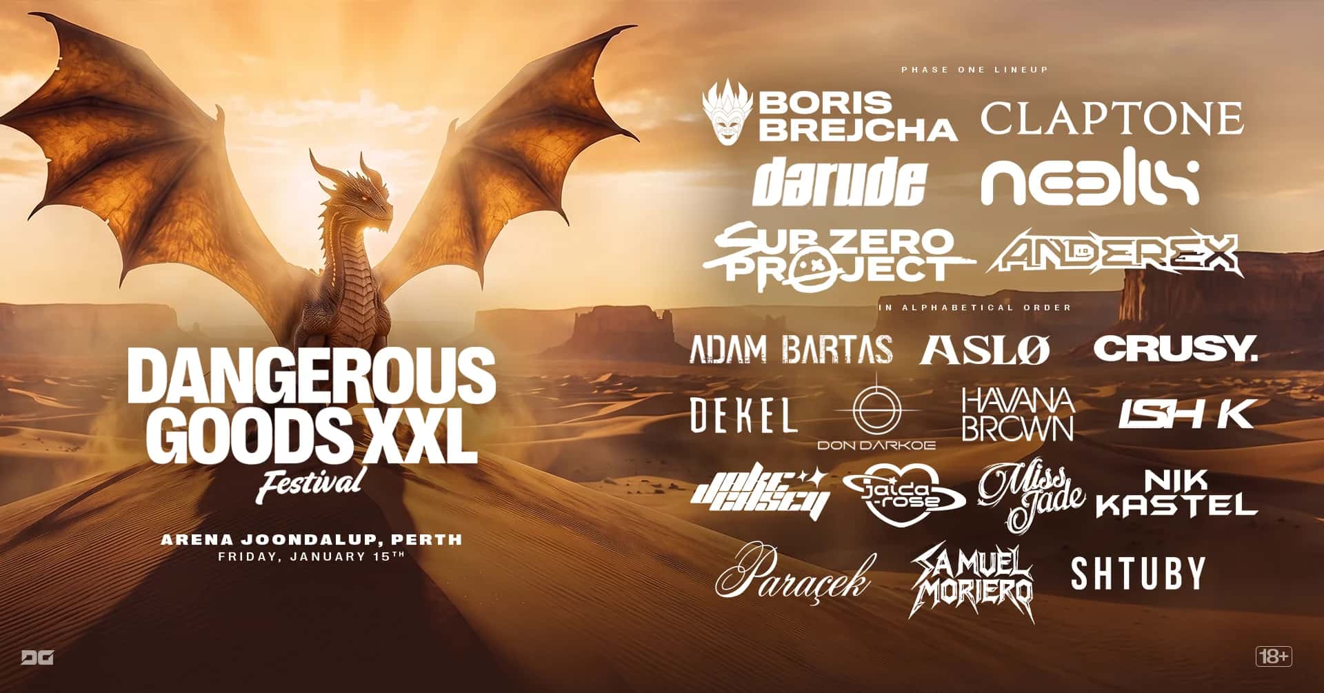 Flyer de Dangerous Goods XXL Perth 2027 - Viernes 15