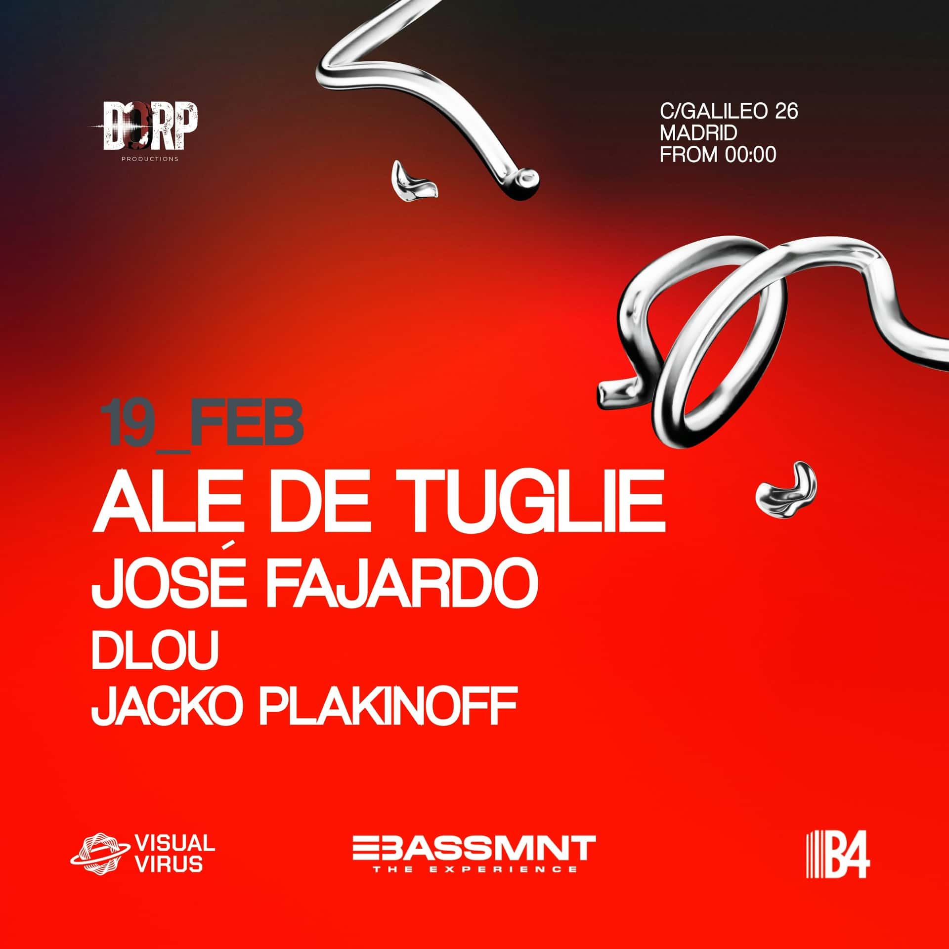 Cartel de DORP Presents ALE DE TUGLIE