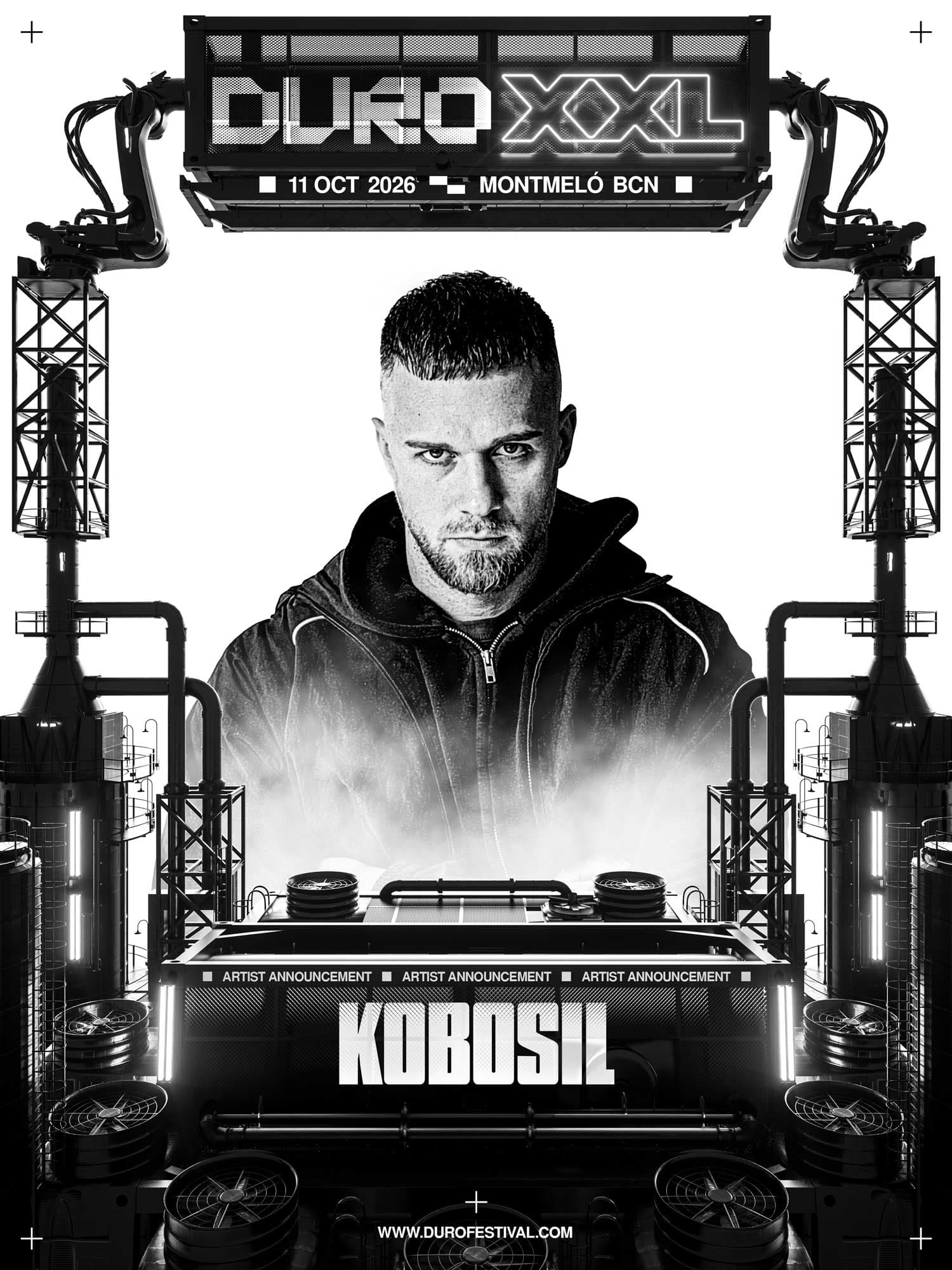 Cartel 2 de Duro Festival XXL Octubre 2026 - Sábado 10
