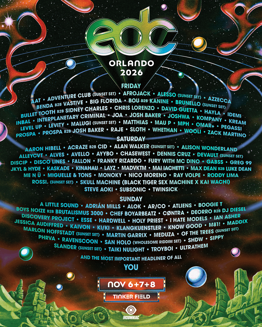 EDC Orlando 2026 - Domingo 8