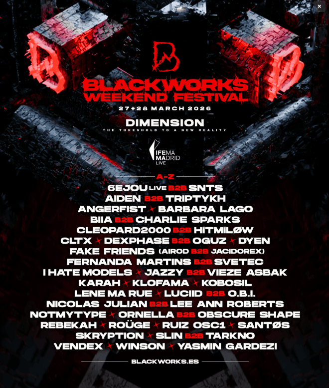 Cartel de Blackworks Festival 2026 - Day 1
