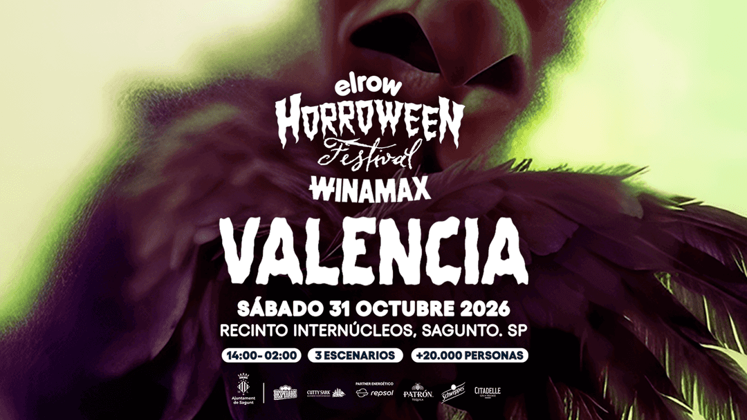 Flyer of elrow Horroween Festival Winamax Valencia 2026 - Sábado 31