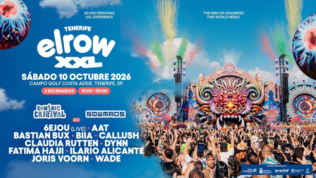 elrow XXL Tenerife 2026 - Sábado 10
