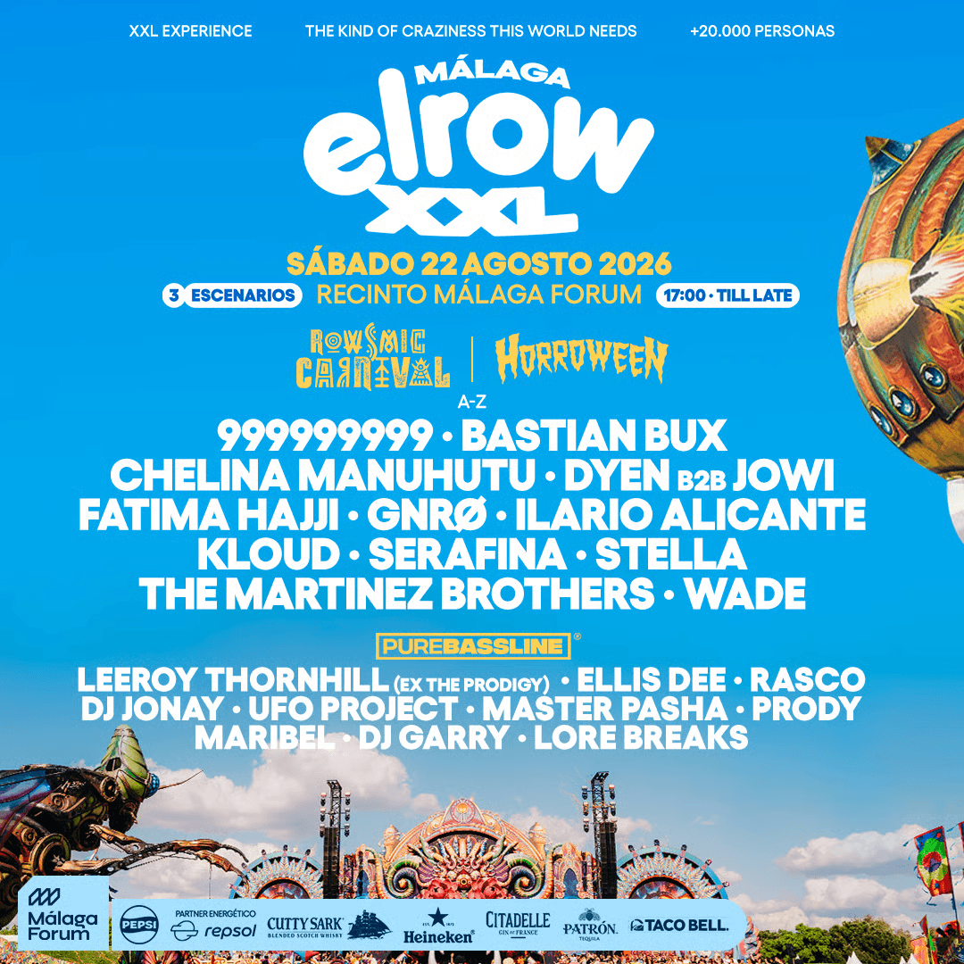 elrow Málaga XXL 2026 - Sábado 22