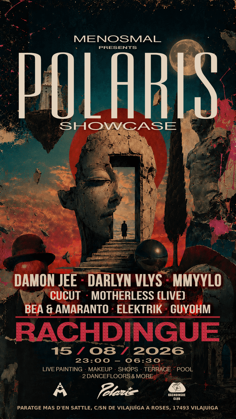 Flyer of MENOSMAL PRESENTS POLARIS SHOWCASE