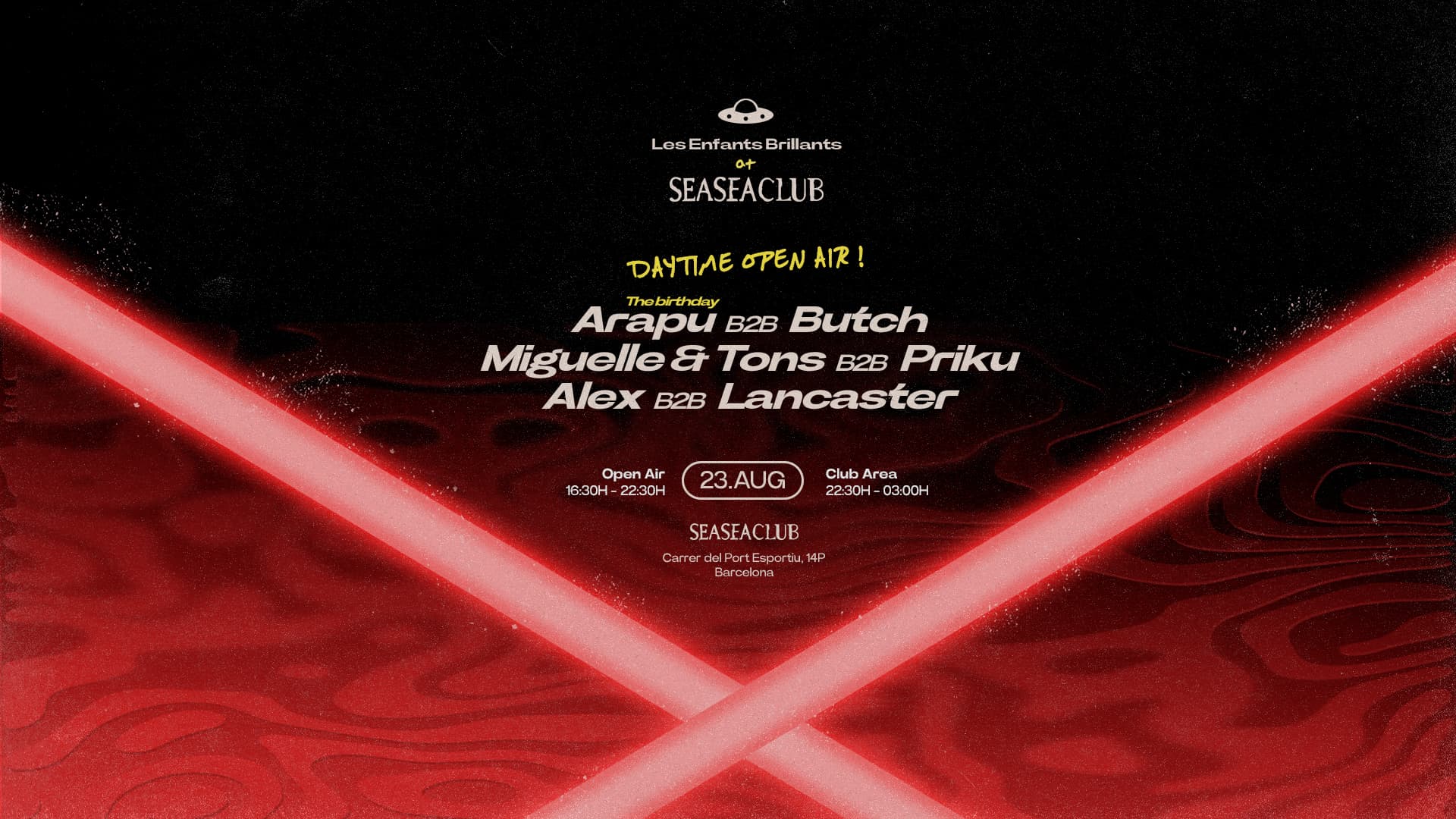Les Enfants goes to Seaseaclub pres. Arapu Bday Bash with Miguelle & TONS, Butch, Priku