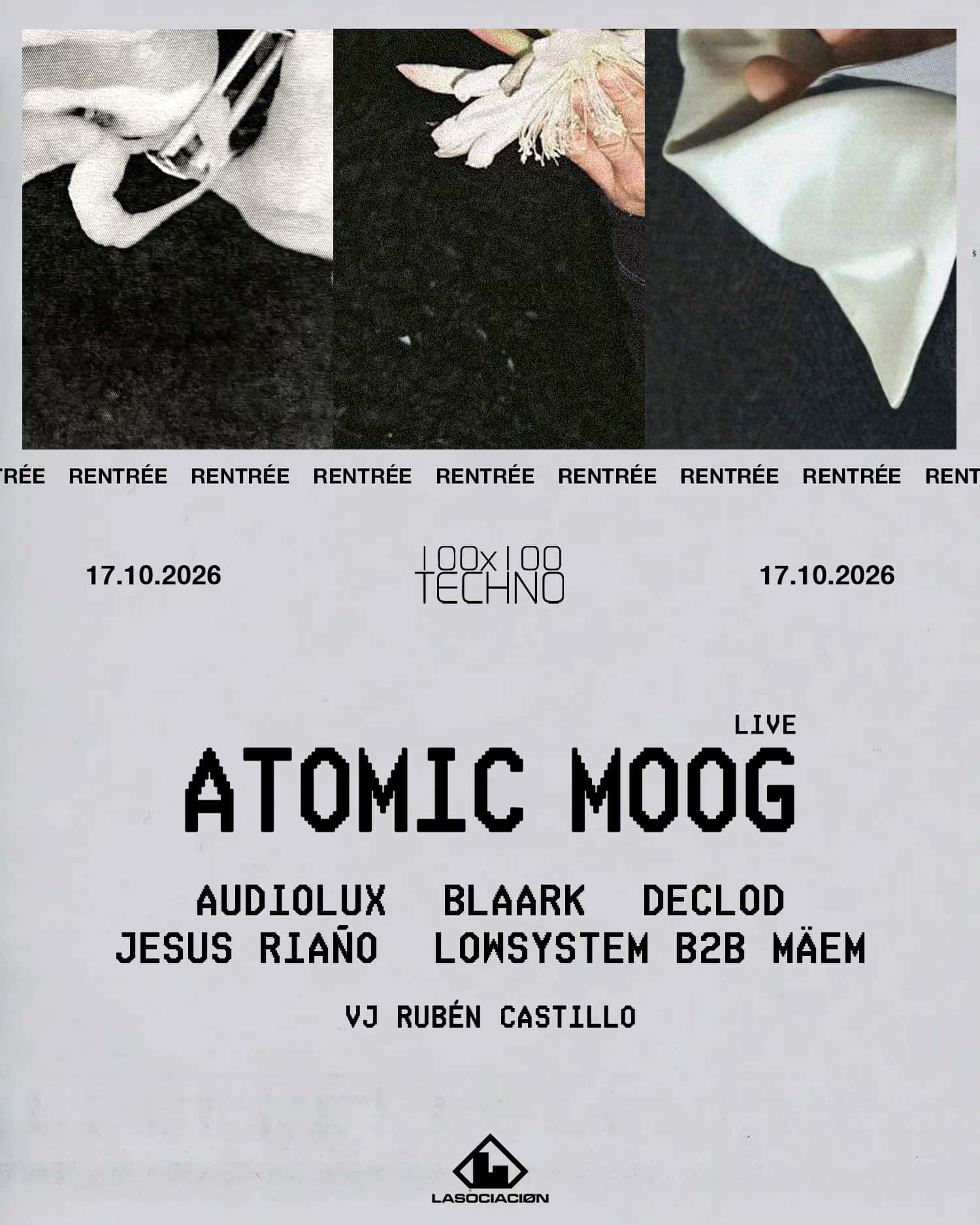Flyer de 100x100 Techno Rentrée
