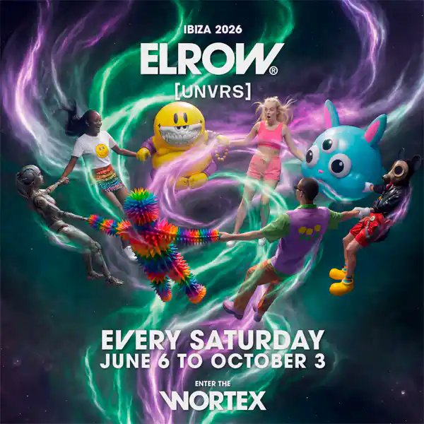Cartel de elrow Ibiza at UNVRS