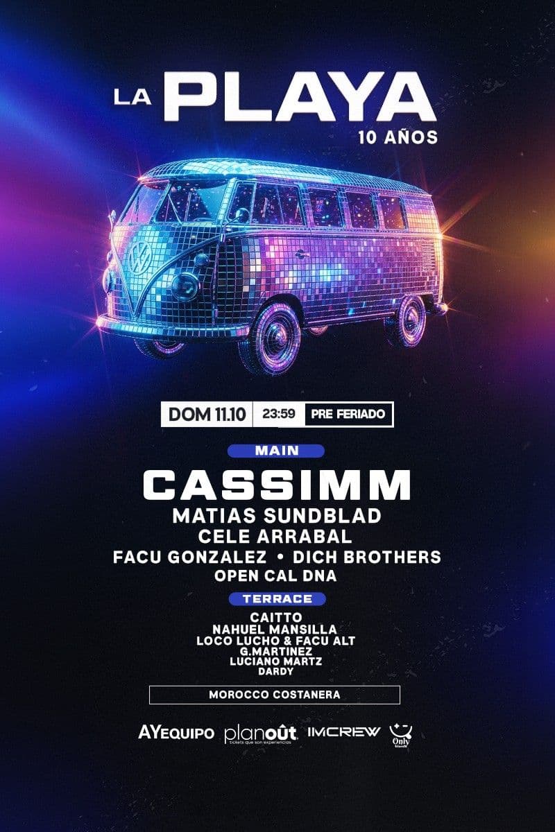 11.10 | LA PLAYA FESTIVAL w/ CASSIMM | Temporada 10