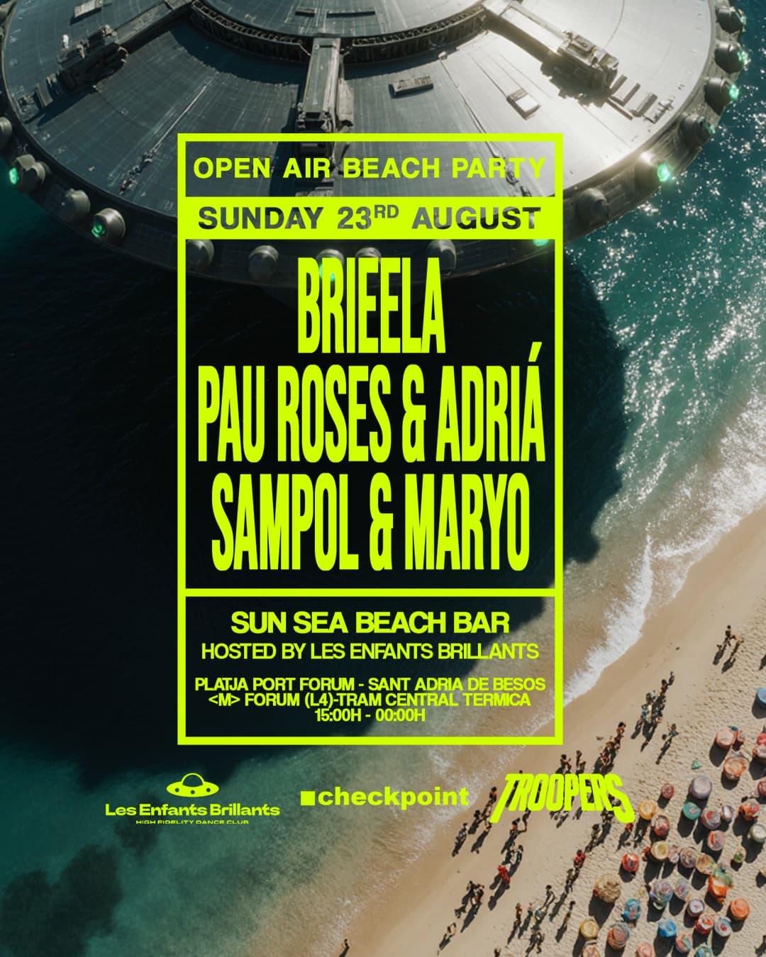 FREE Open Air Beach Party ■ Checkpoint x Troopers