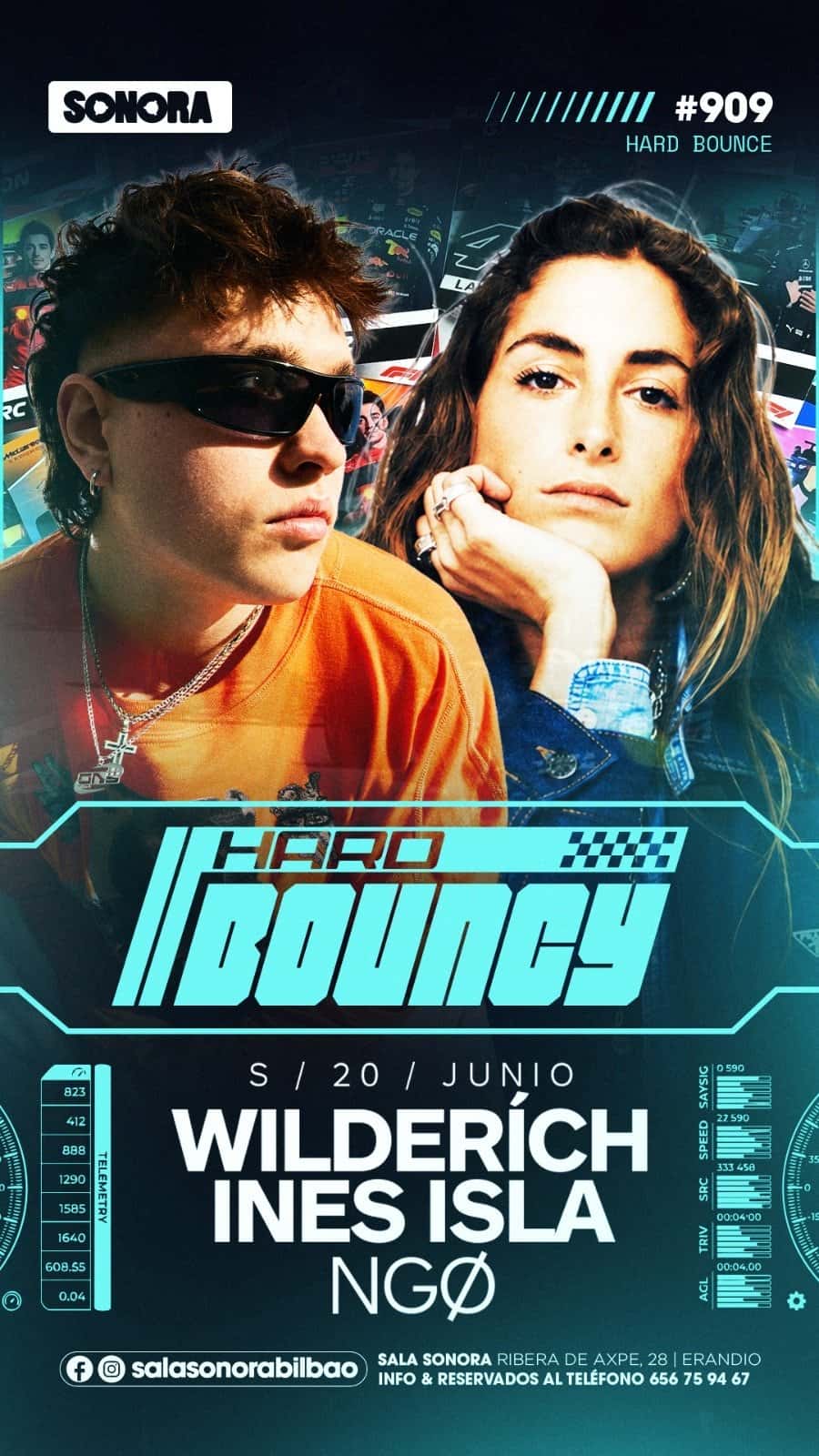 Cartel de 14º 3) Nos ponemos a 240 con WILDERICH e INÉS ISLA