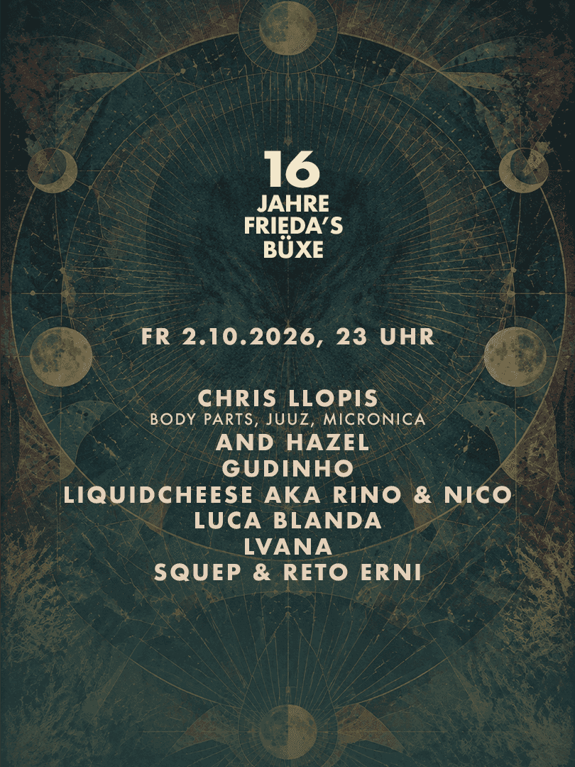 Flyer of 16 Jahre Friedas Büxe