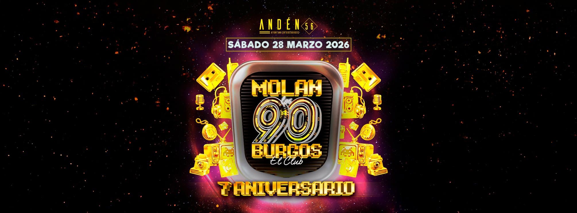 Cartel de Molan los 90 - 7º Aniversario