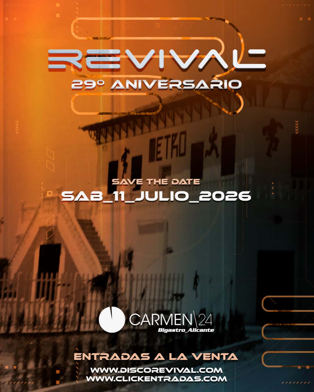 Cartel de 29 ANIVERSARIO REVIVAL