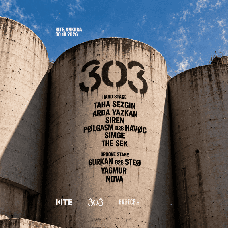 Flyer of 303 Records Invites