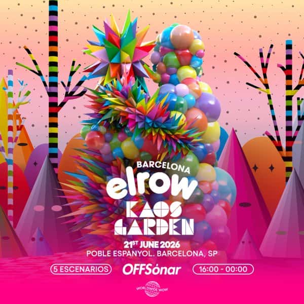 Cartel de elrow Kaos Garden - OFFSonar