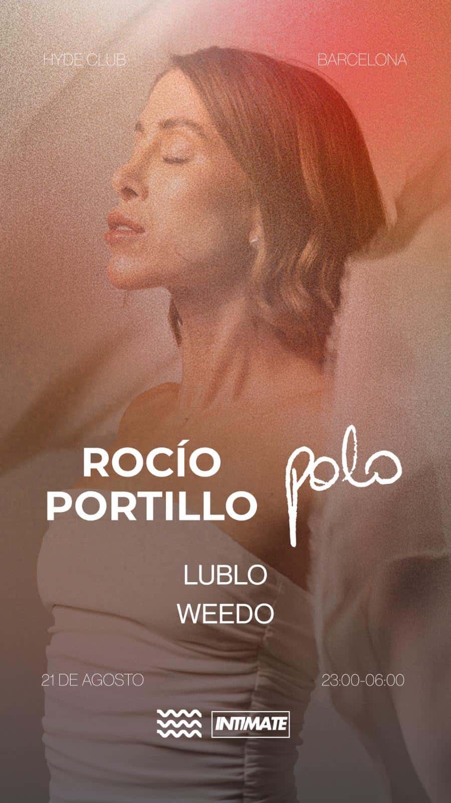 Flyer of Sinergia & Intimate pres. Rocio Portillo, Polo (AR)
