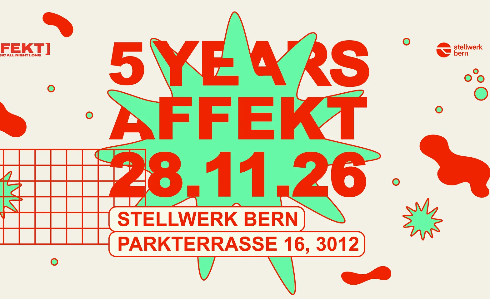 Flyer de 5 Years Affekt