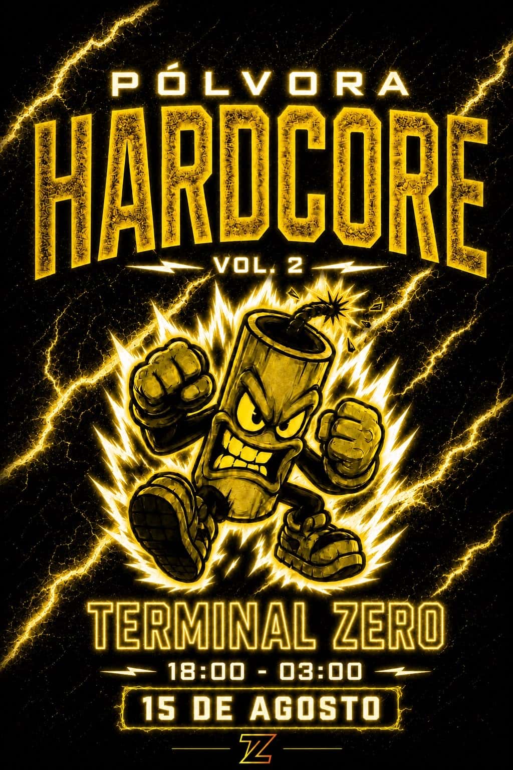 Flyer of PÓLVORA HARDCORE VOL.2