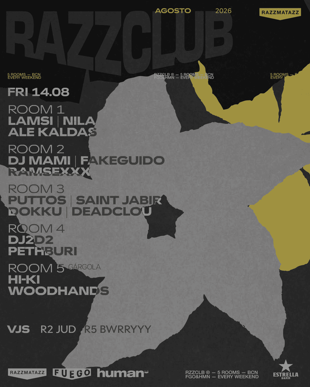 Flyer de RAZZCLUBS: LAMSI + Nila Dj Mami + Fakeguido Puttos