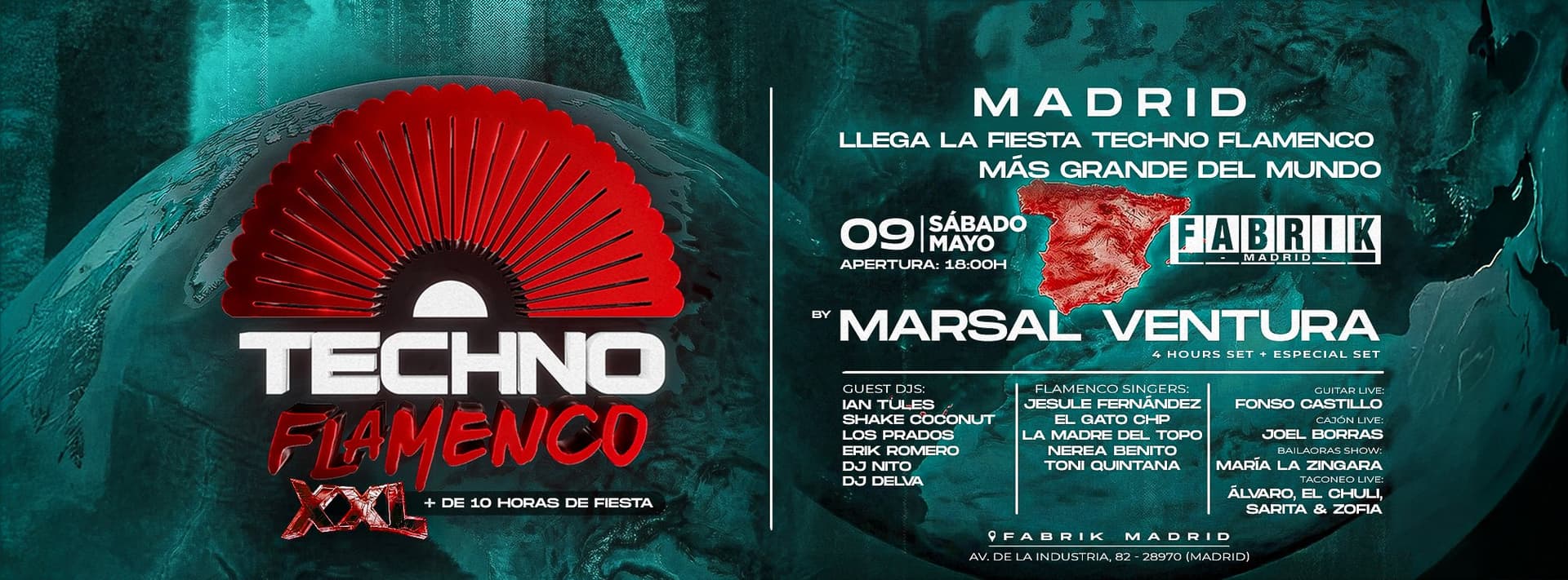 TECHNO FLAMENCO XXL FABRIK MADRID | 9 DE MAYO