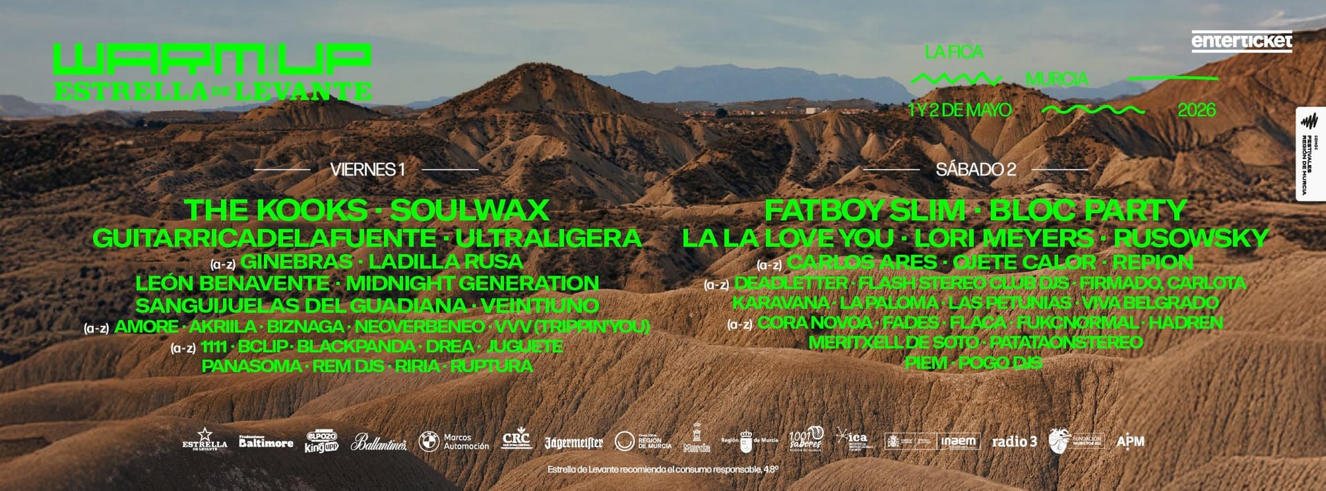 Cartel de WARM UP Estrella de Levante 2026