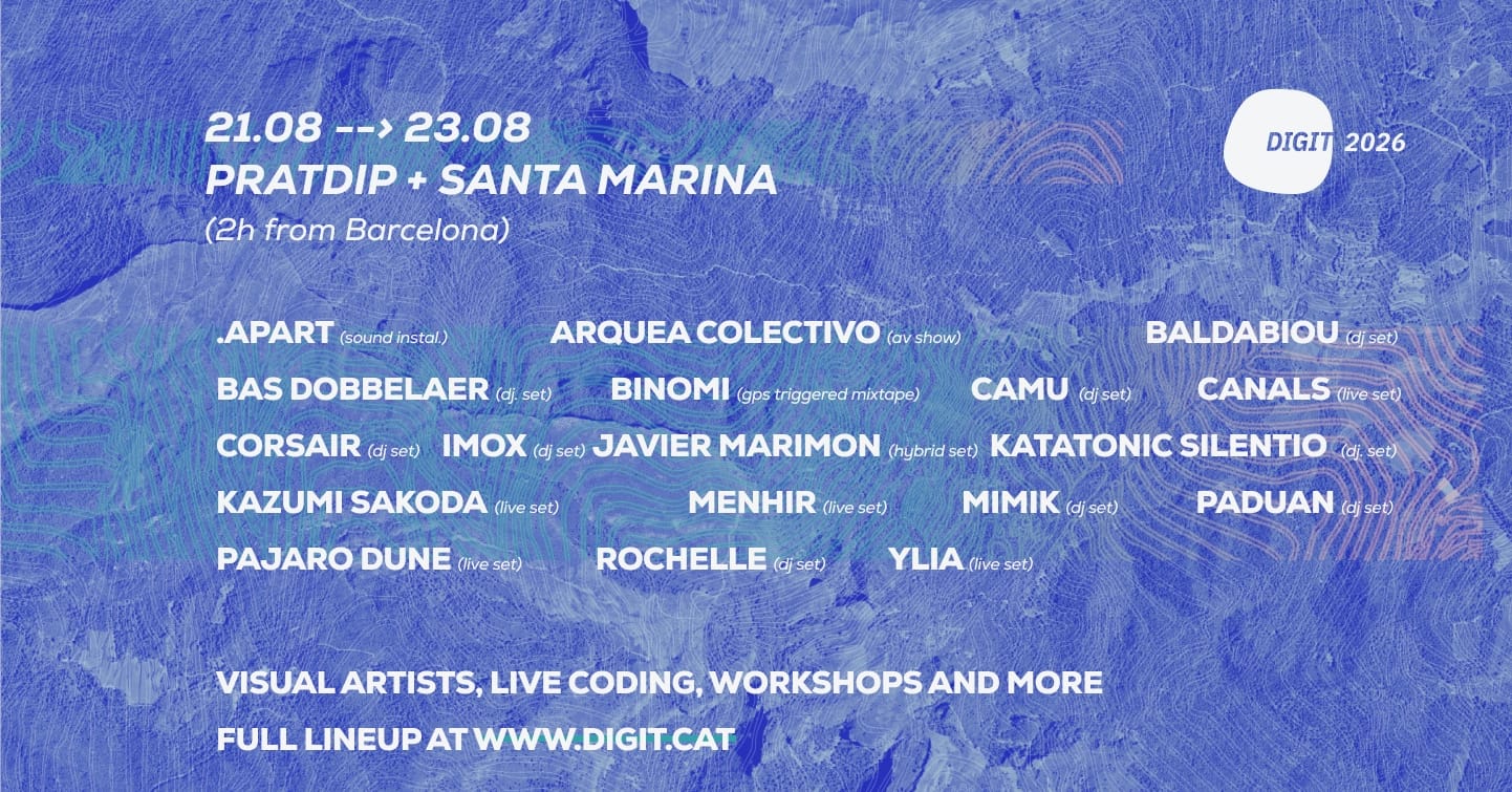 Flyer de DIGIT 2026 - Katatonic Silentio, Bas Dobbelaer, Javier Marimon, Ylia & More