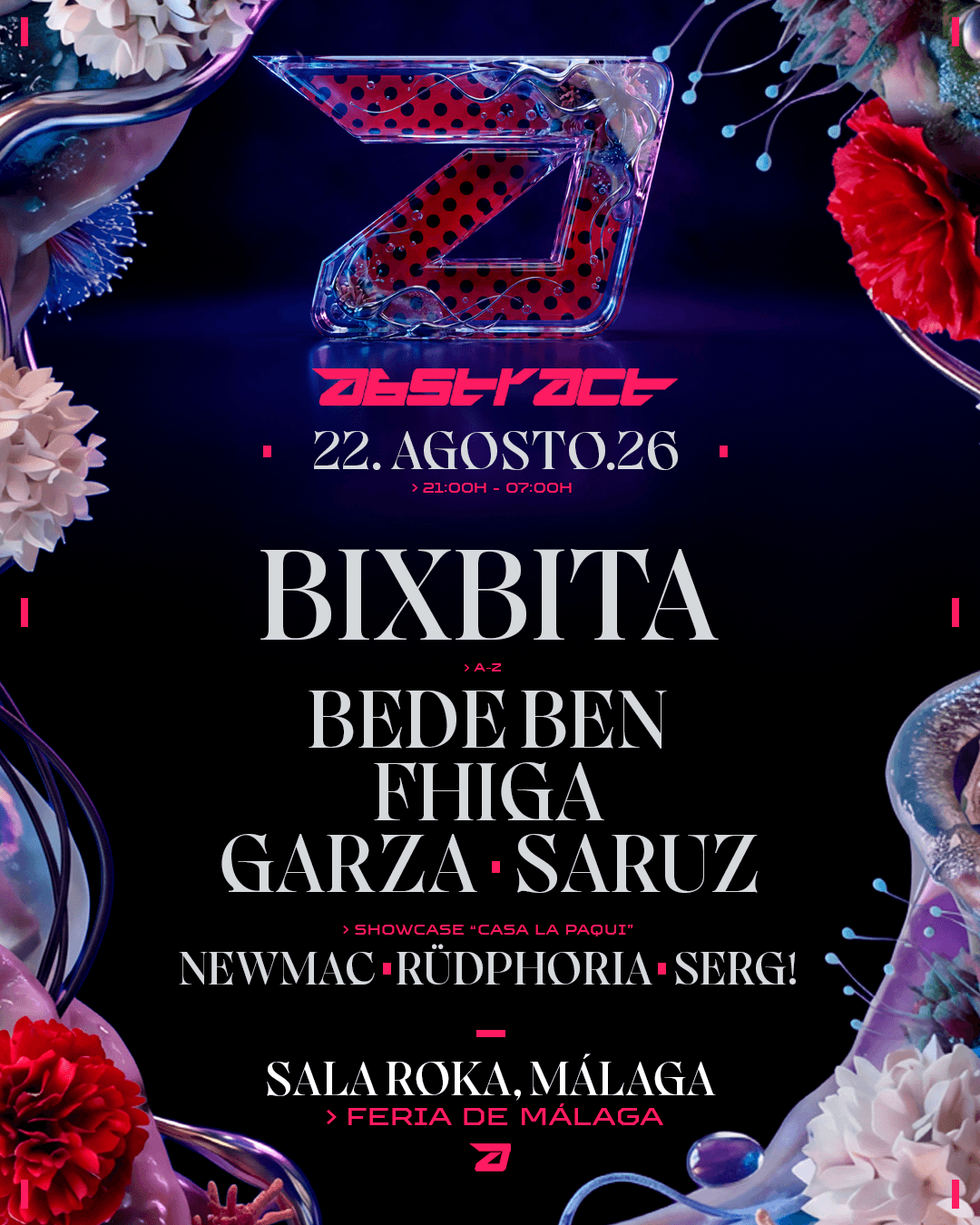 Flyer de Abstract presenta: Feria de Malaga