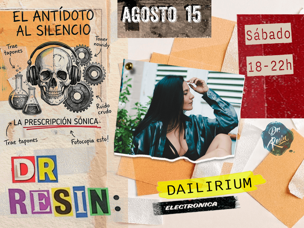 Flyer de Dr. Resin Social Club meets Dailirium
