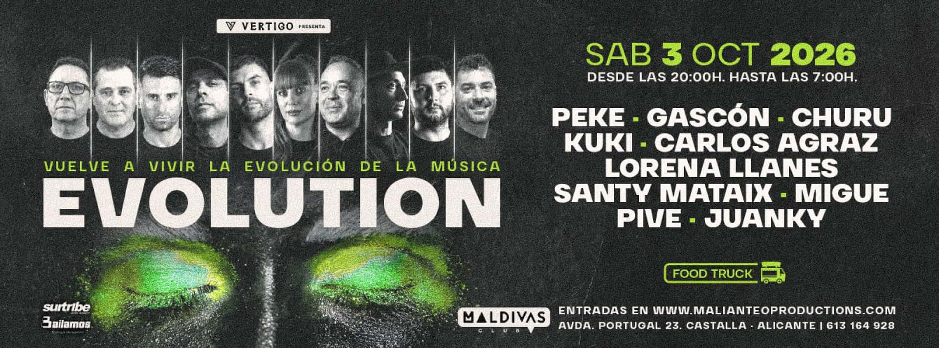 Cartel de VERTIGO presenta EVOLUTION