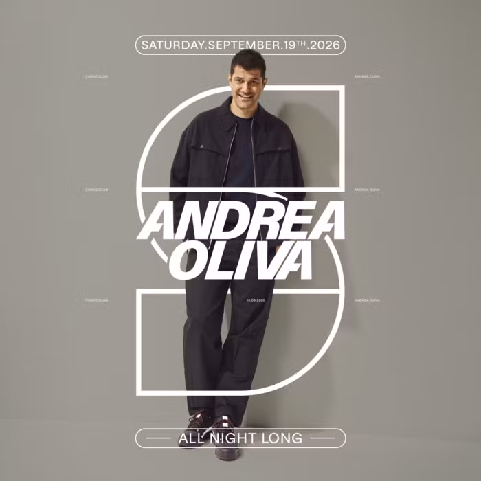 Cartel de Studio Club Invites: ANDREA OLIVA