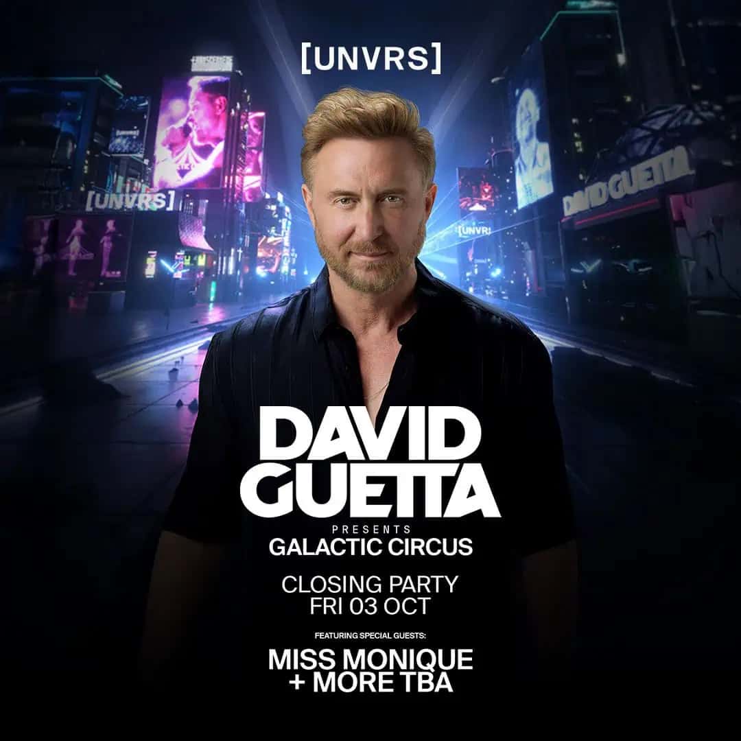 Cartel de David Guetta Presents Galactic Circus