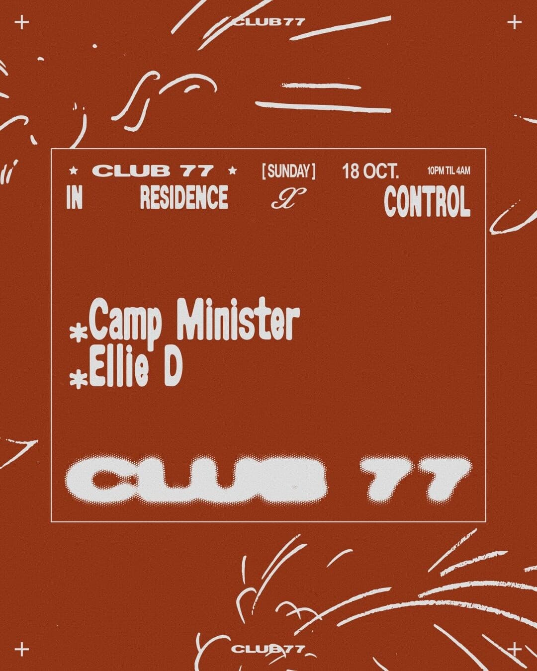 77 x Control: Camp Minister, Ellie D