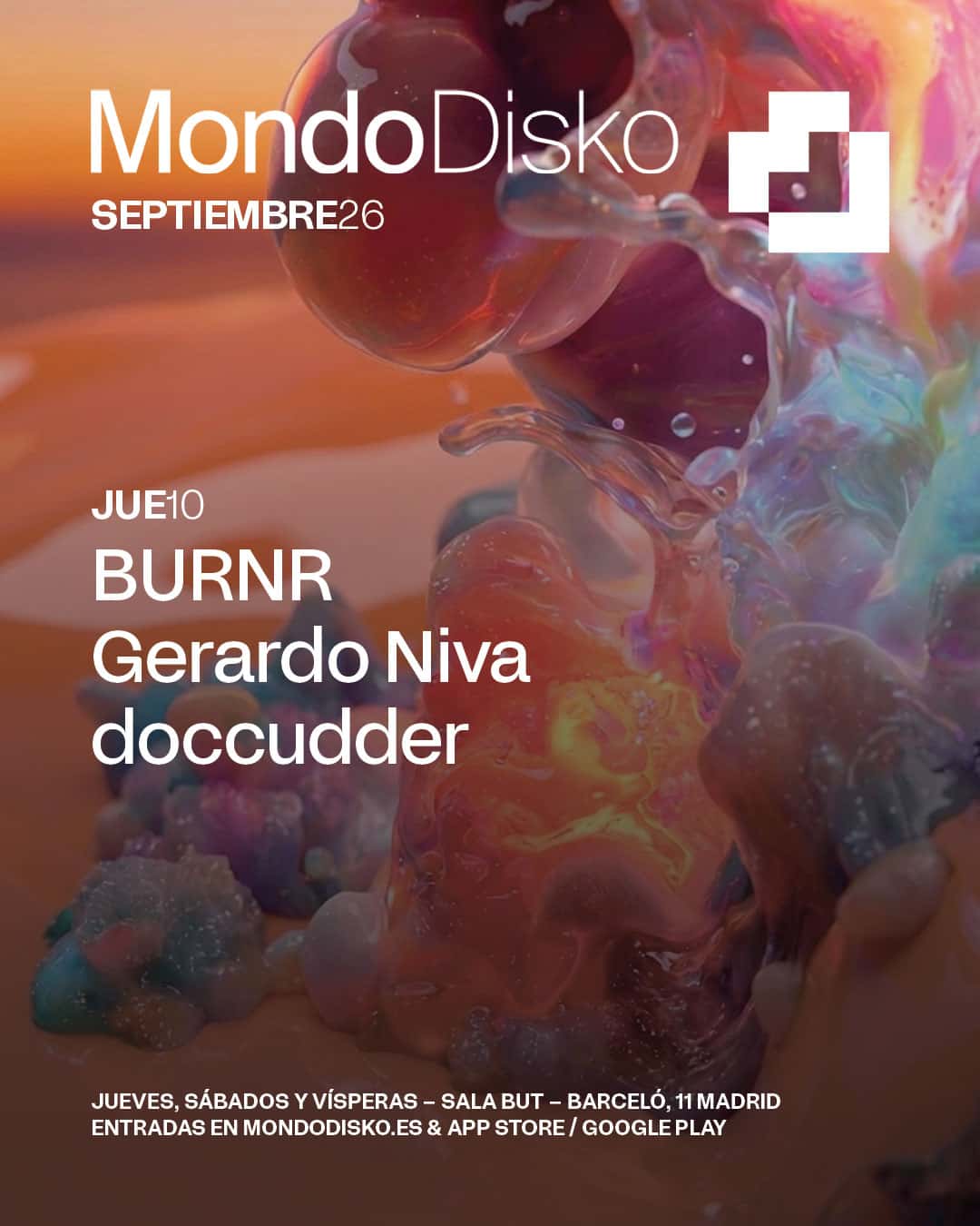 Cartel de BURNR / Gerardo Niva / doccudder