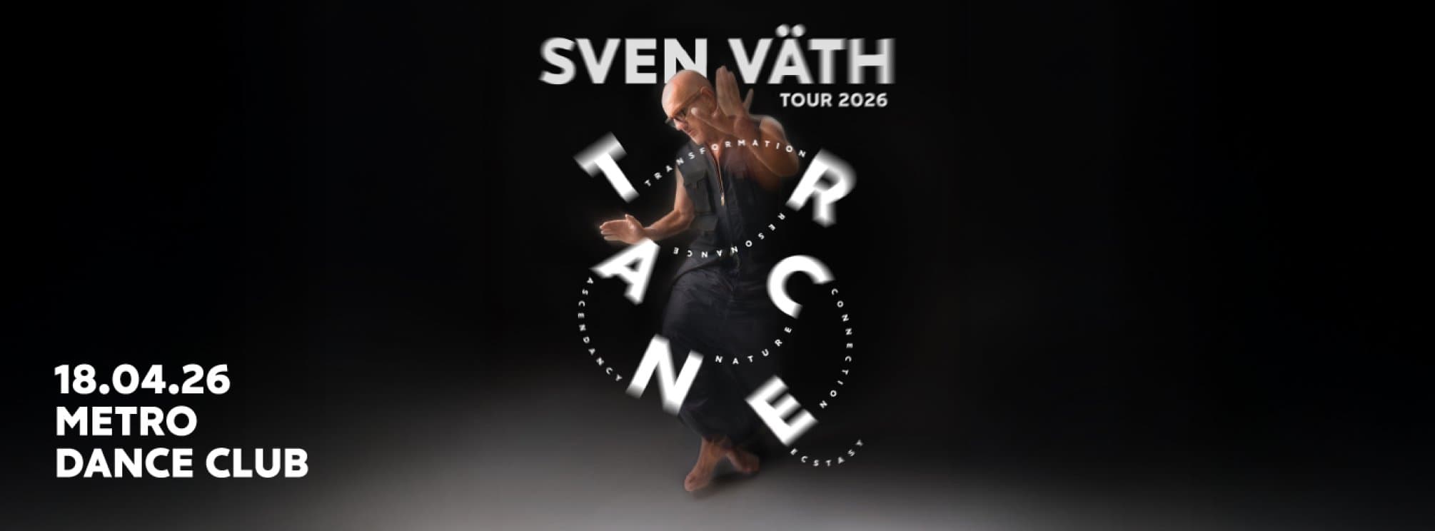 Cartel de Sven Väth T.R.A.N.C.E World Tour 2026