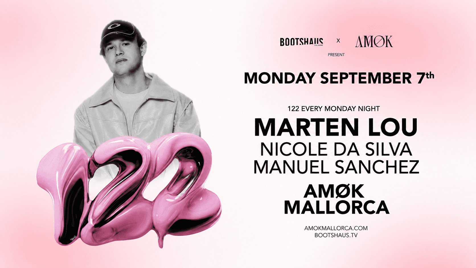 Cartel de 122 - AMOK x Bootshaus