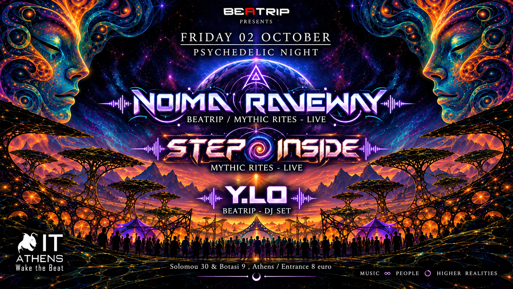 Flyer de A Psychedelic Night by Beatrip
