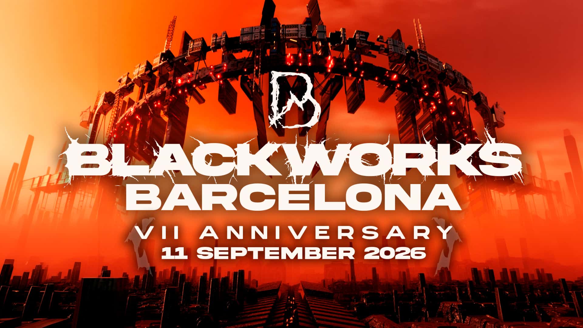 Cartel de BLACKWORKS BARCELONA - VII ANNIVERSARY