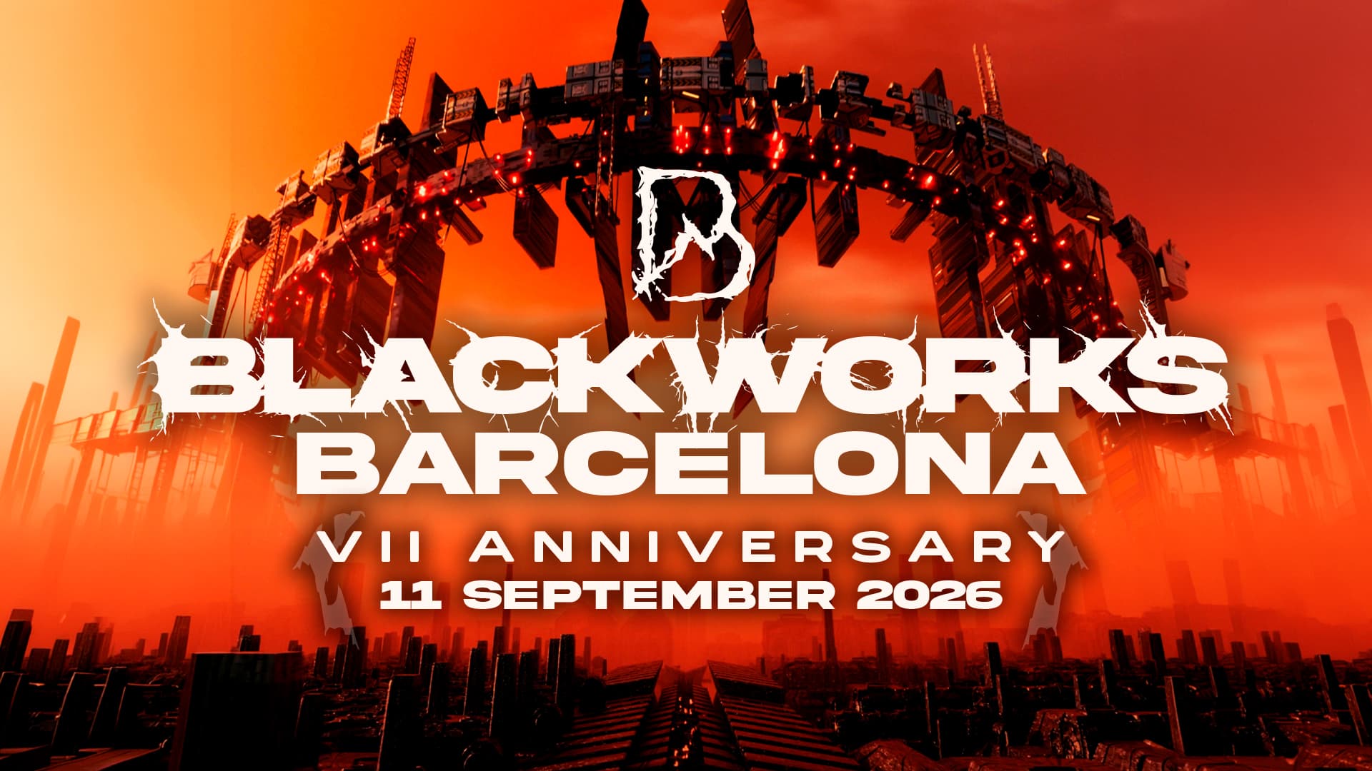 Cartel de BLACKWORKS BARCELONA - VII ANNIVERSARY