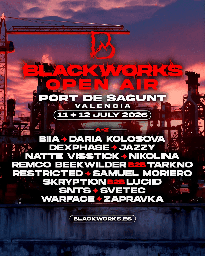 Cartel 2 de BLACKWORKS OPEN AIR - PORT DE SAGUNT, VALENCIA