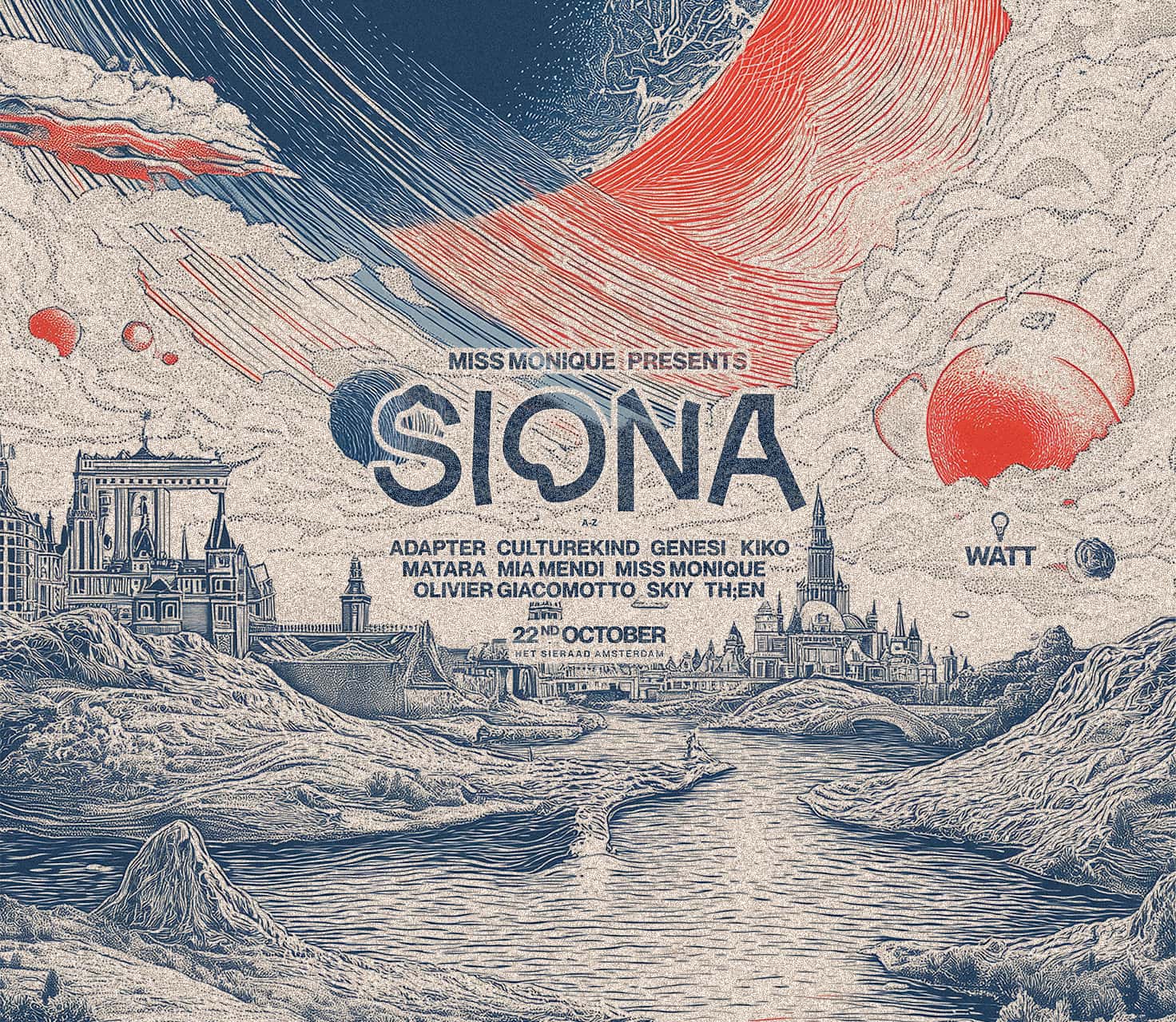 Flyer of ADE | Miss Monique presents Siona