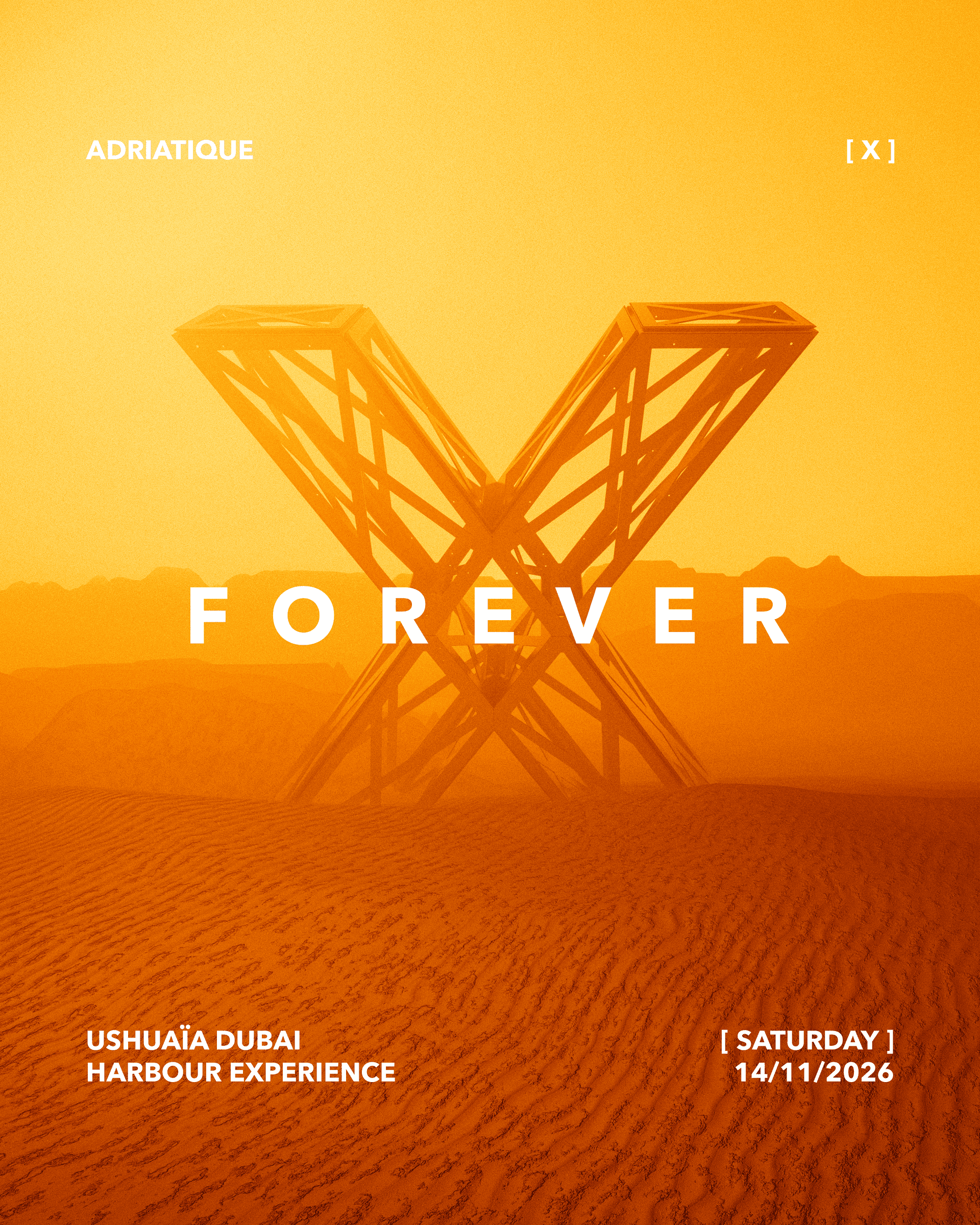Flyer de Adriatique present X