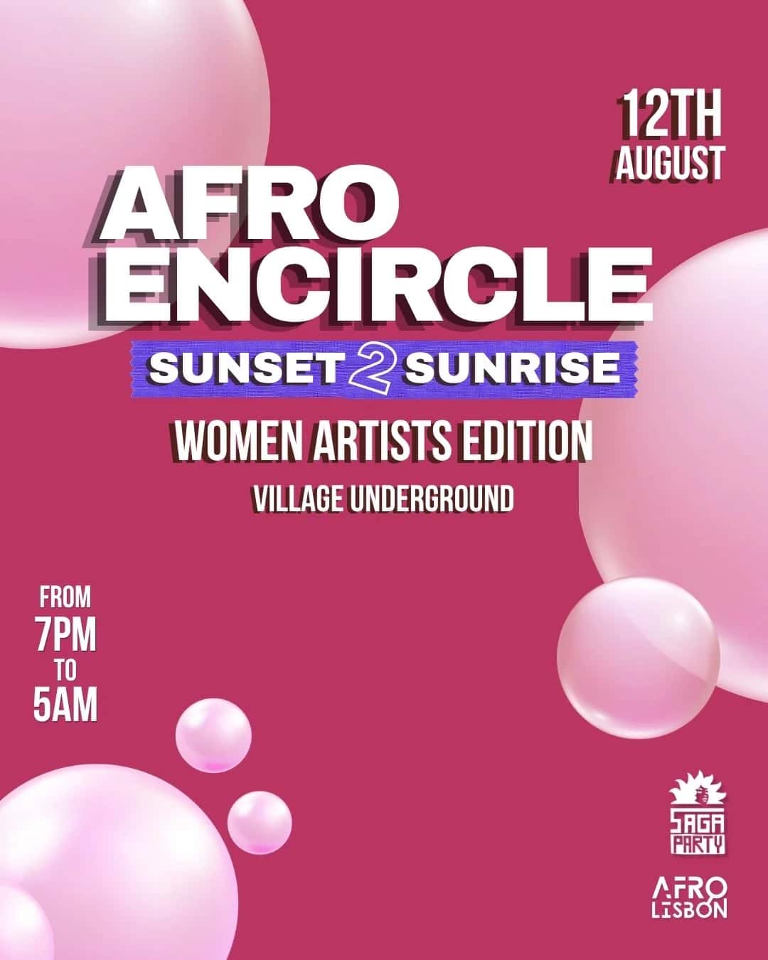 Cartel de Afro Encircle: Sunset 2 Sunrise - Special Women Artists Edition