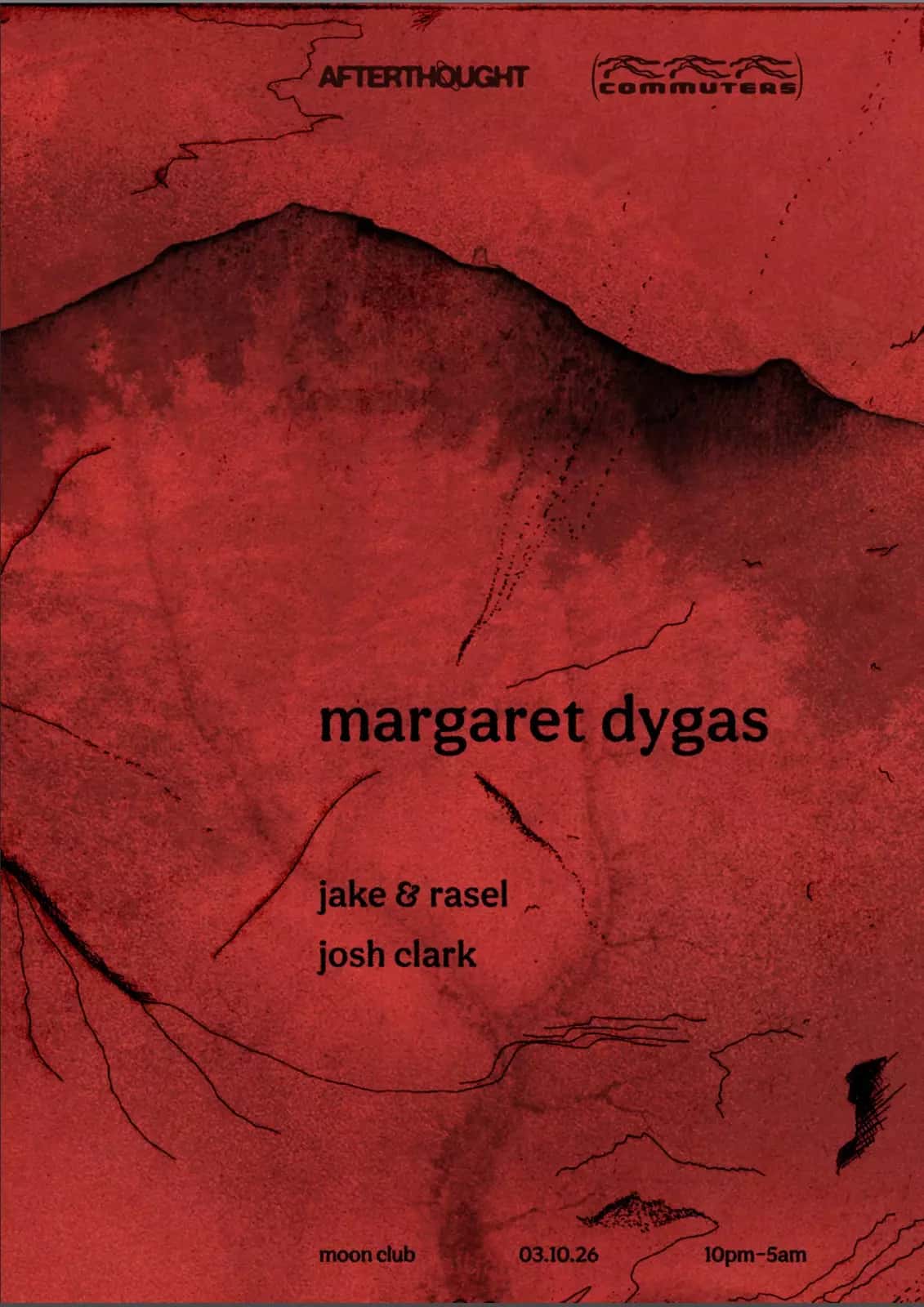 Flyer of Afterthought & commuters Pres. Margaret Dygas